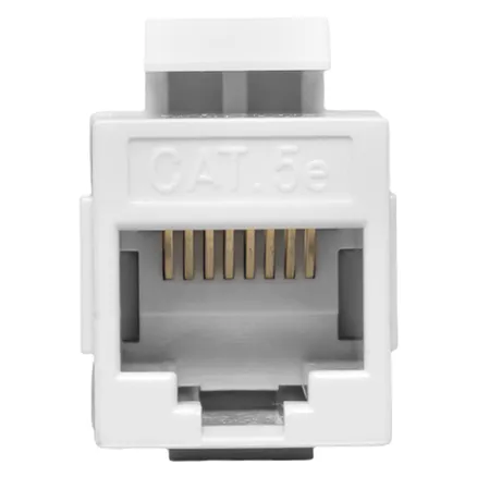 Адаптер проходной TERACOM Cat.5E неэкран. RJ45-RJ45 тип Keystone белый (TRC-INLC-KSTN-5EUTP-WH)