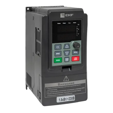 Преобразователь частоты 1,5/2,2кВт 1x230В VECTOR-100 EKF (VT100-1R5-1B)