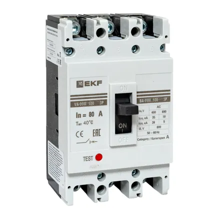 ВА-99М 100/80А 3P 35кА EKF (mccb99-100-80m)