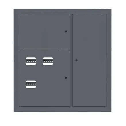 Щит этажный 3 кв. RAL7024 (1000x950x150) EKF PROxima (mb29-v-3-ral7024)