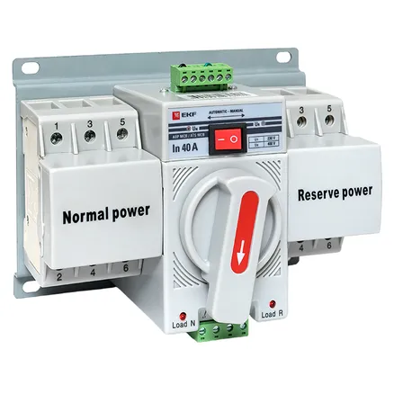Устройство АВР МCB 40А (C) 3Р 400В EKF (ats-mcb-40c-3p-pro)