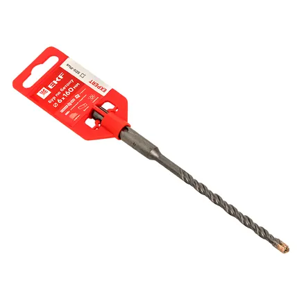 Бур по бетону SDS-plus 6x160 мм (4 резца) EKF Expert (db-6-160-4x4)