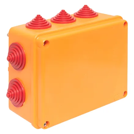 Коробка огнестойкая E90 150x110x70мм, с клеммником 10 полюсов 1,5-6 мм2 IP55 EKF (plc-kmrf-150-10-06)
