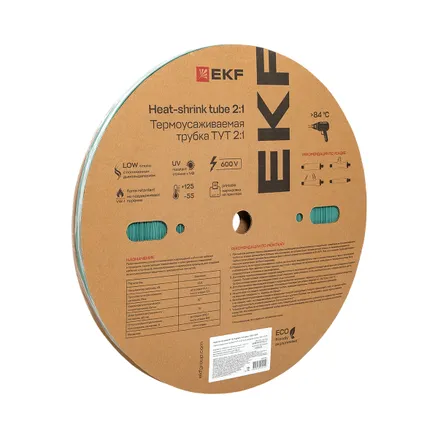 ТУТ нг 12/6 зелёная рулон EKF (tut-12-j)