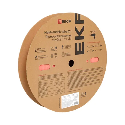 ТУТ нг 40/20 красная рулон EKF (tut-40-r)