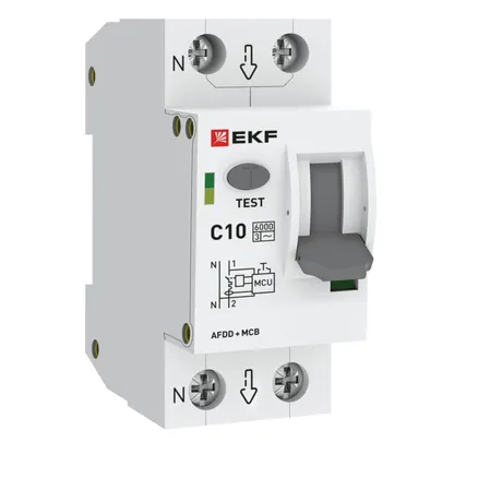 УЗДП с авт.выкл. 1P+N 10А (С) 6кА PROXIMA EKF (afdd-2-10C-pro)
