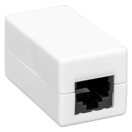 Адаптер проходной TERACOM PRO Cat.6 неэкран. RJ45-RJ45 белый (TRP-INLC-2RJ45-6UTP-WH)