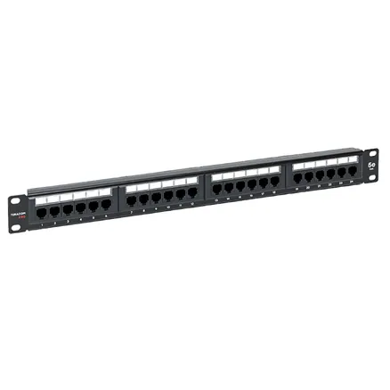 Патч-панель TERACOM PRO 19'' Cat.5E 1U неэкран. UTP 24 порта RJ-45 Dual IDC (TRP-PPNL-5EUTP-1U24)
