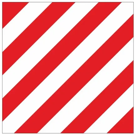 Знак металл "Негабаритное место" (300x300) EKF (zn-1-01)