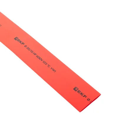ТУТ нг 30/15 красная в отрезках по 1м EKF (tut-30-r-1m)