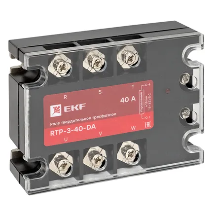 Реле твердотельное трехфазное RTP-40-DA EKF (rtp-3-40-da)