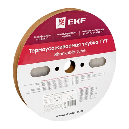 ТУТ 12/6 прозрачная рулон EKF (tut-12-tr)