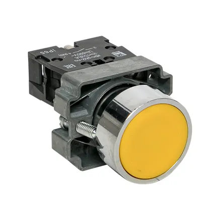 Кнопка BA51 желтая NO IP65 EKF (xb2-ba51-65)