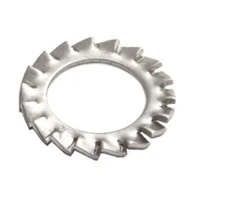Шайба стопорная с наруж. зубцами М4 DIN 6798 INOX EKF (shst4-INOX)
