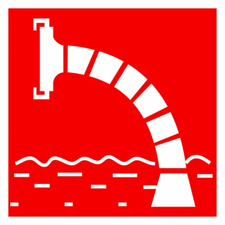 Знак пластик F07 "Пожарный водоисточник" (300x300) EKF (pn-f-07)