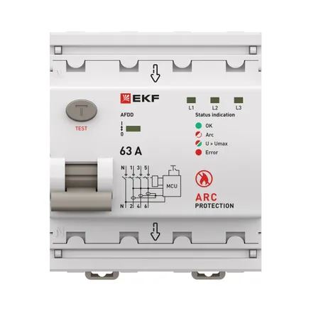 УЗДП 3P+N 63А PROXIMA EKF (afdd-4-63-pro)