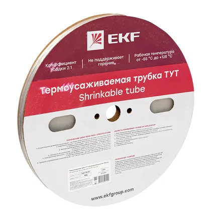 ТУТ 10/5 прозрачная рулон EKF (tut-10-tr)