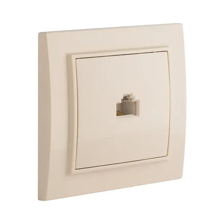 Минск Розетка RJ-45 1-мест. СП бежевый EKF (ERK01-035-20)