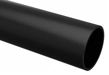 Труба гладкая ПВХ жесткая d16 мм (2 м) (50 м/уп) черная EKF-Plast (trg-16b-2m)