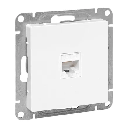 Механизм роз. RJ45 (cat5), бел. Эпика EKF (UP1-SOW-RJ45-5)