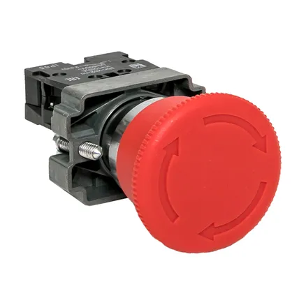 Кнопка BS542 поворотная красная грибок NC IP65 EKF (xb2-bs542-65)