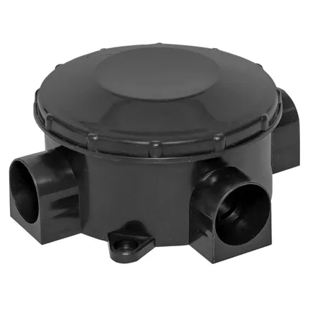 Коробка распределительная КМР-040-040б трехрожковая черная (70x35) EKF (plc-kmr-040-040b)