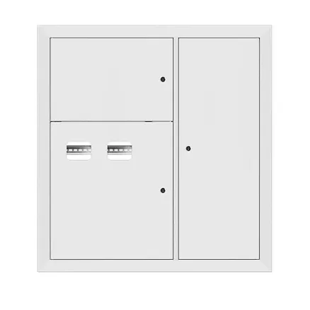 Щит этажный 2 кв. RAL9003 (1000x950x150) EKF Basic (mb28-v-2-r9003)