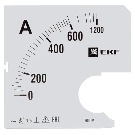 Шкала сменная для A961 600/5А-1,5 EKF (s-a961-600)