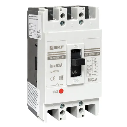 ВА-99М 63/63А 3P 25кА EKF (mccb99-63-63m)