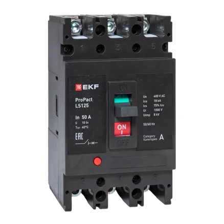 LS125 18кА 3P 50А ProPact EKF (mccb-125-18-3-50-ls)