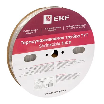 ТУТ 6/3 прозрачная рулон EKF (tut-6-tr)