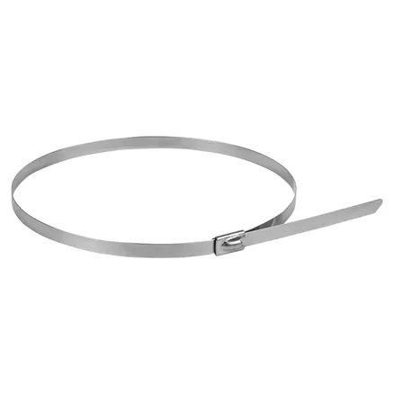 Хомут AISI 304 из нержавеющей стали, 7.9x360 (10 шт.) FlexLock (plc-fl-tss-304-7.9x360-r)