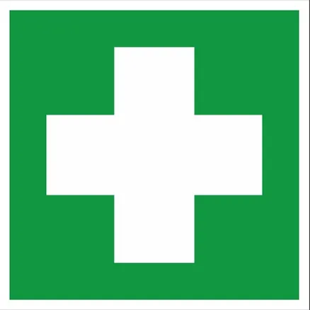 Знак пластик EC01 "Аптечка первой медицинской помощи" (200x200) EKF (pn-ec-01)