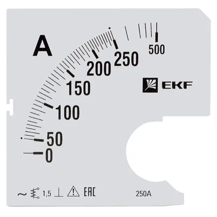 Шкала сменная для A961 250/5А-1,5 EKF (s-a961-250)