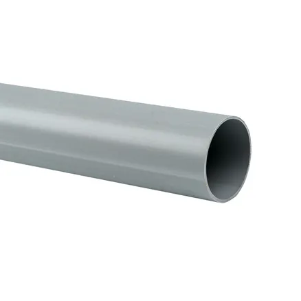 Труба гладкая ПВХ жест. d50 мм (3 м) (21 м/уп) серая EKF-Plast (trg-50-3n)