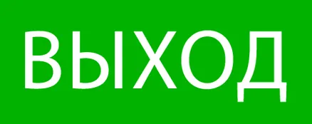 Пиктограмма "Выход" 240x95мм (для SAFEWAY-10) EKF (pkal-02-01)