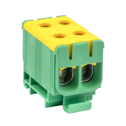 Клемма двойная КСВ 16-50 желто-зеленая EKF (plc-kvs2-16-50-y-green)