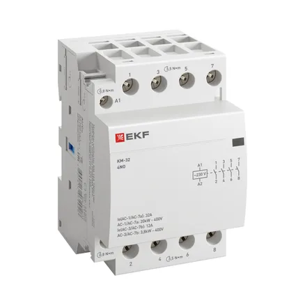 Контактор модульный КМ 32А 4NO 230В АС (3 мод.) PROXIMA EKF (km-3-32-40) SALE2