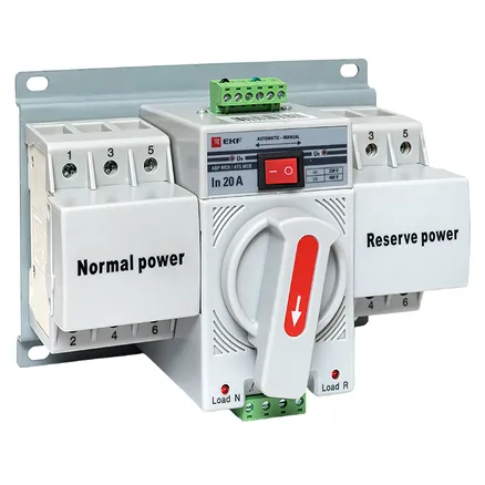 Устройство АВР МCB 20А (C) 3Р 400В EKF (ats-mcb-20c-3p-pro)