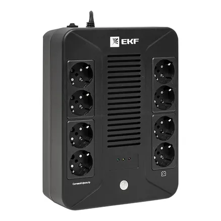 ИБП E-Power Home 1000 ВА, 600Вт,8хSchuko,USB,RJ45 (SSW-1000)
