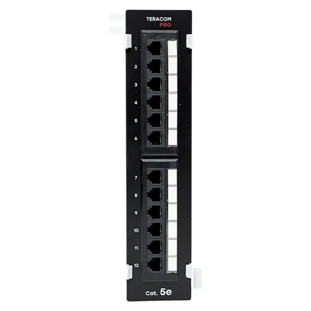 Патч-панель настенная TERACOM PRO Cat.5E неэкран. UTP 12 портов RJ-45 Dual IDC (TRP-WPP-5EUTP-12)