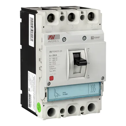 AV POWER-2/3 250А 80kA TR (mccb-23-250H-TR-av)