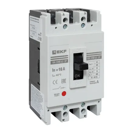 ВА-99М 63/16А 3P 25кА EKF (mccb99-63-16m)