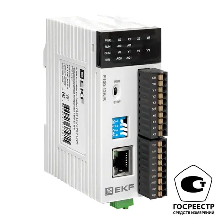 Программируемый контроллер F100 12 в/в PRO-Logic EKF (с поверкой) (F100-12A-R-V)