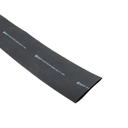 ТУТ нг 60/30 черная в отрезках по 1м EKF (tut-60-b-1m)