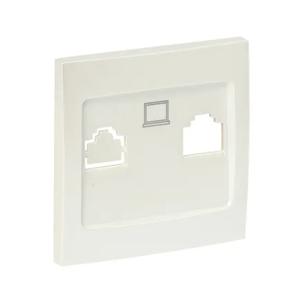 Валенсия лиц. панель розетки RJ-45 1-местная жемчуг EKF (ESK01-L-035-50)
