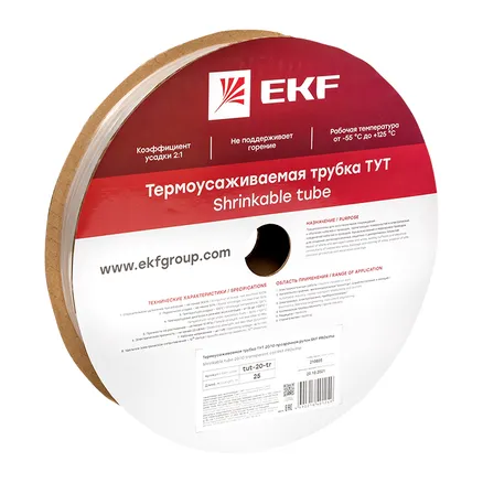 ТУТ 20/10 прозрачная рулон EKF (tut-20-tr)