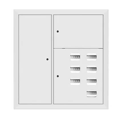 Щит этажный 7 кв. RAL9003 со слаботочным отсеком слева (1000x950x150) EKF PROxima (mb29-v-7z-ral9003)