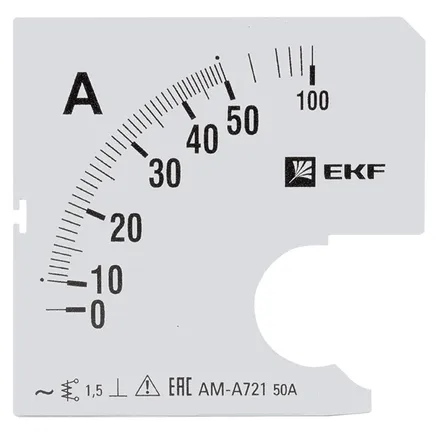 Шкала сменная для A721 50/5А-1,5 EKF (s-a721-50)