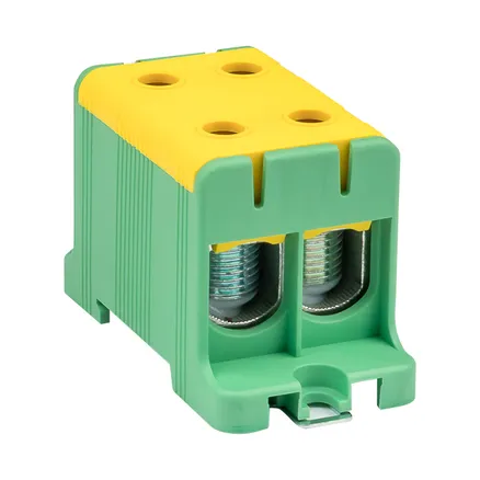 Клемма двойная КСВ 16-95 желто-зеленая EKF (plc-kvs2-16-95-y-green)